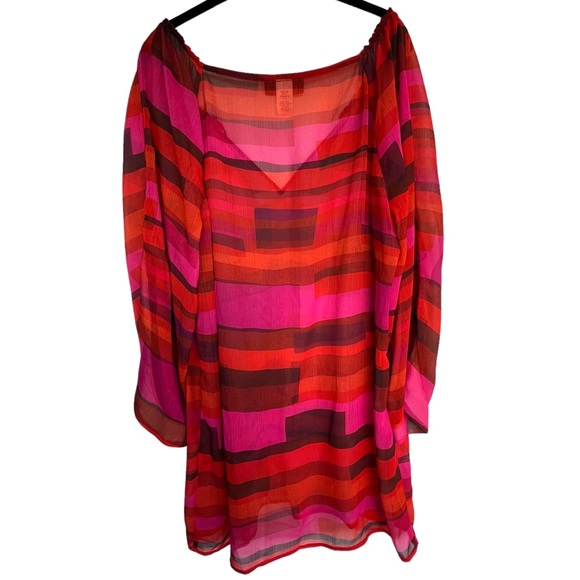 SALE La Blanca Breezy Beauty Sheer Swimsuit Cover NWT - Picture 2 of 7